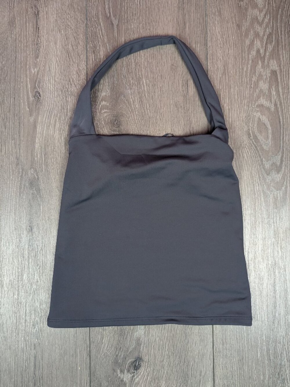 Express slate gray halter top
